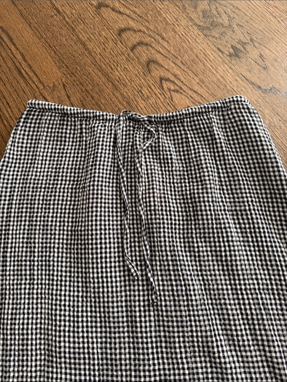 GAP Black and White Gingham Tiered Maxi Skirt - Picture 3 of 6